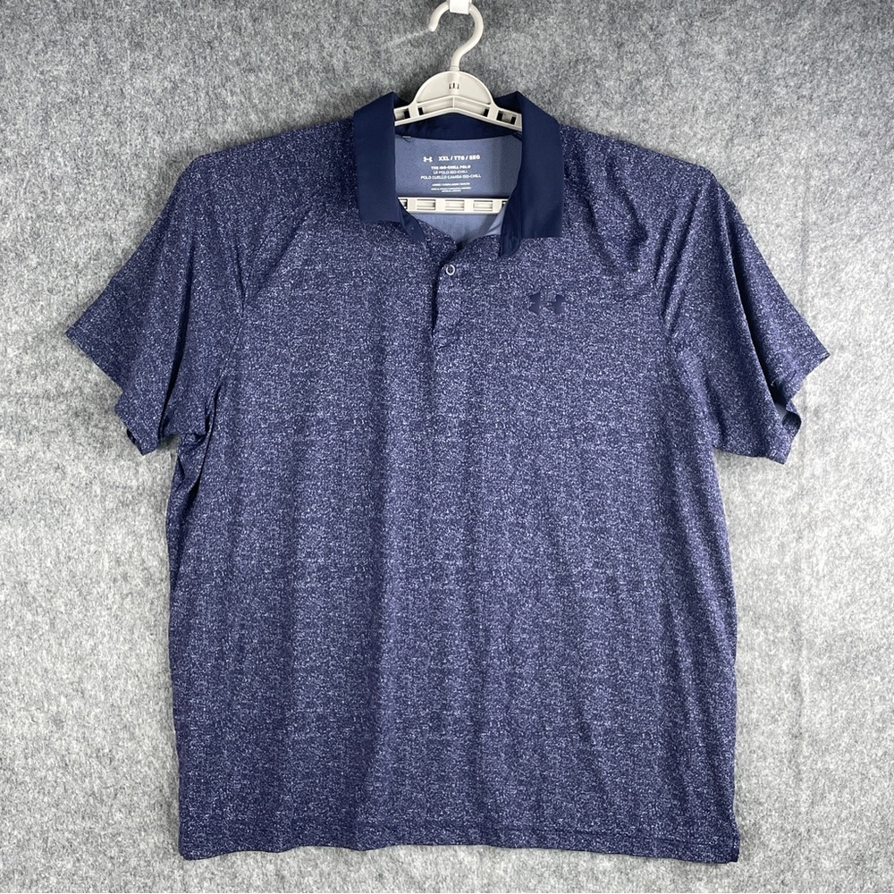 Under Armour Men’s Blue Short Sleeves Polo Shirt Size XXL